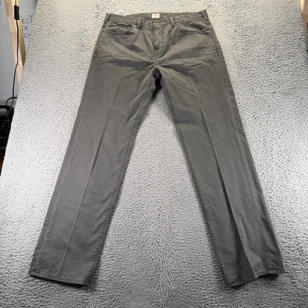 Dockers Pant Mens 36x34 Gray Cotton Khakis Straight Leg Travel‎ Workwear Utility